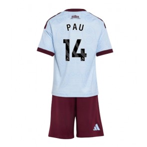 Aston Villa Pau Torres #14 Tredjeställ Barn 2026-27 Kortärmad (+ Korta byxor)